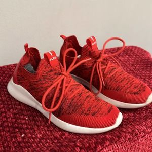 Aldo Sneakers Size 7.5 Red Lace